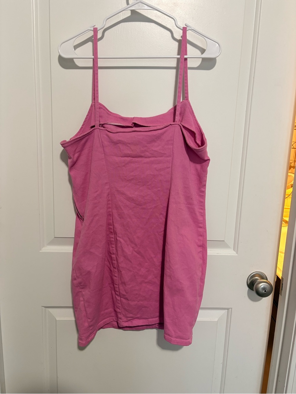 Women’s Pink Spaghetti Strap Tank Top